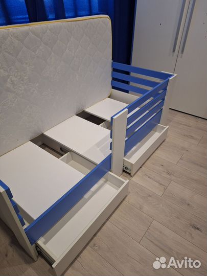 Детская кровать 80 160 с ящиками