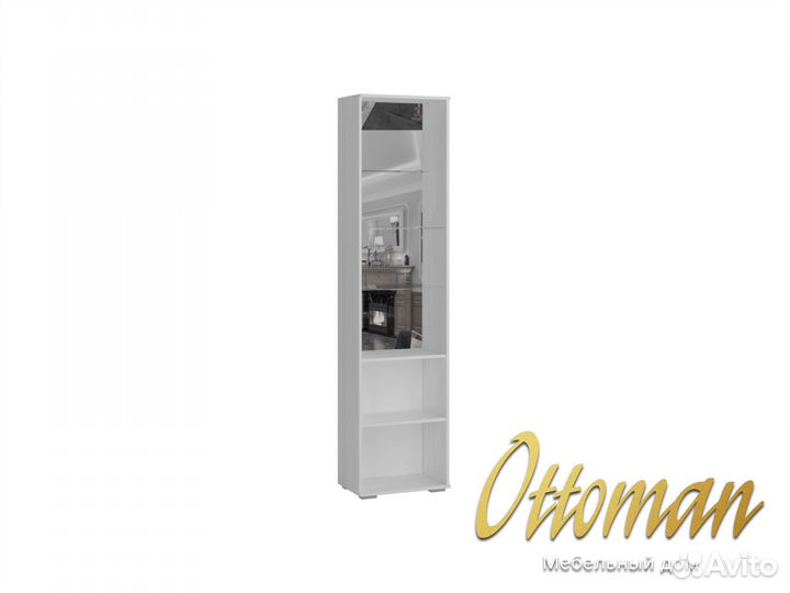 Шкаф пенал с витриной новый