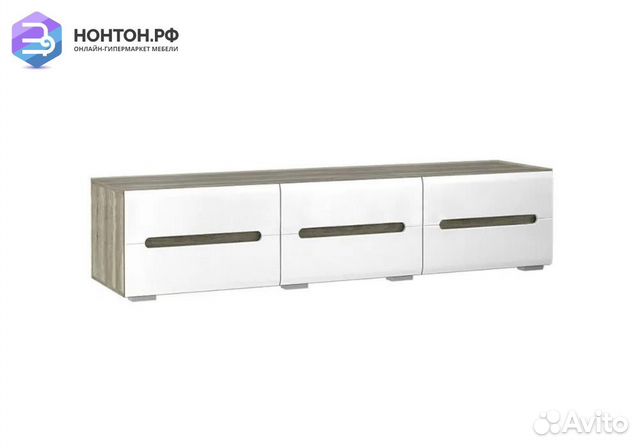 Тумба Наоми тб-17 дуб каньон / белый глянец