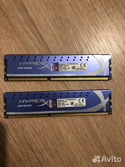 Оперативная память ddr3 2x2 gb HyperX kit of 2