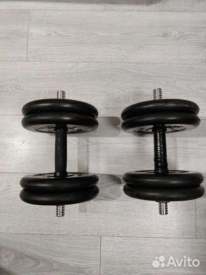 Гантели разборные обрезиненные