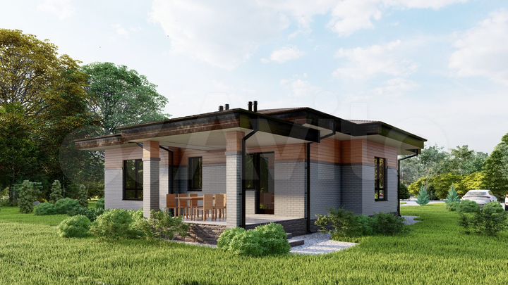 Коттедж 102 м² на участке 8 сот.