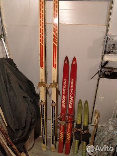 Лыжи беговые, СССР,детские,цена за все
