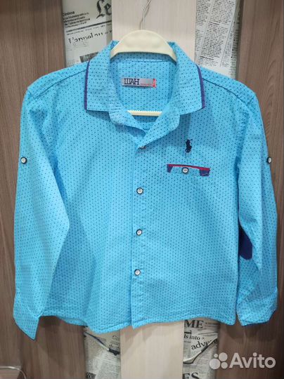 Рубашка для мальчика 140 размер