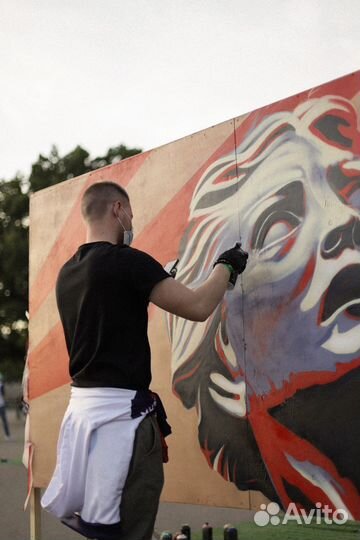 Роспись стен, художник, граффити