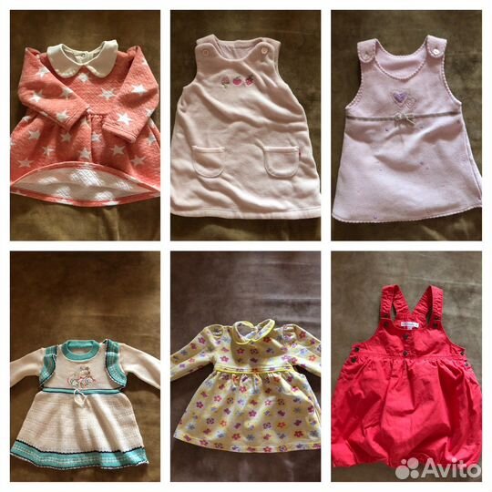 Детские вещи 68-74 на девочку пакетом