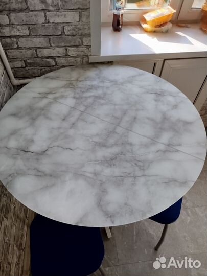 Стол кухонный круглый раскладной новый