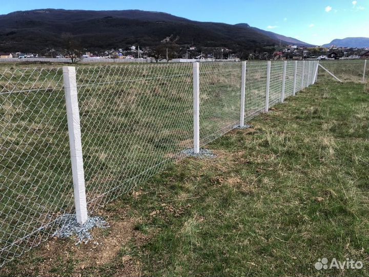 Забор из сетки Рабица