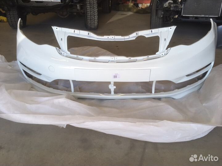 Бампер передний на киа рио 3 рестайлинг