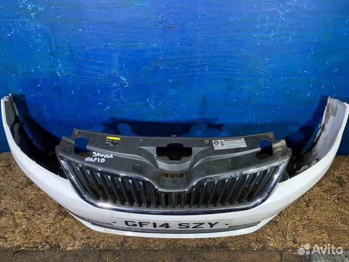 Бампер передний Skoda Rapid 2012-2019