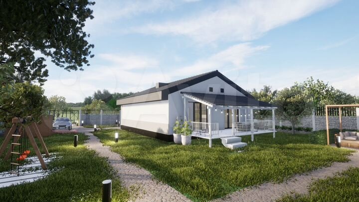 Дом 95 м² на участке 7 сот.