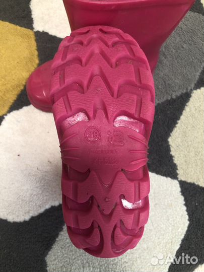 Детские резиновые сапоги