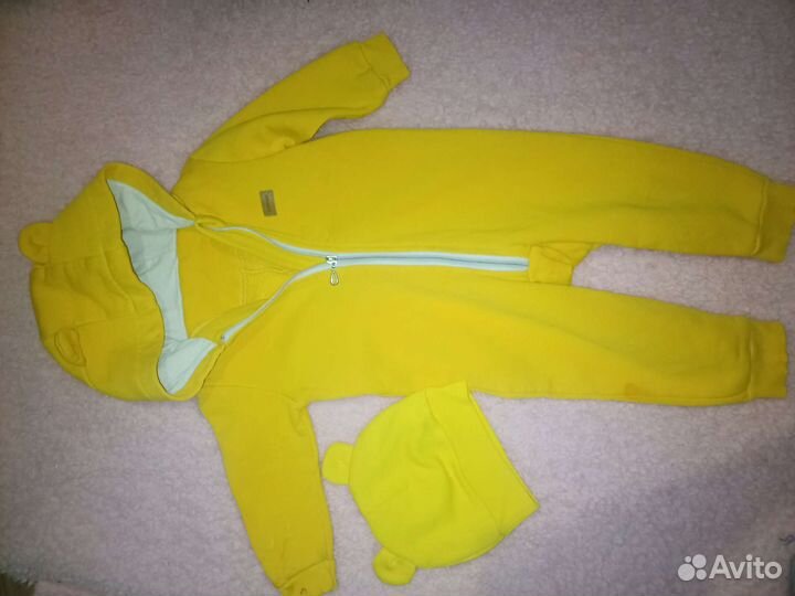 Комплект шапочка и комбинезон 