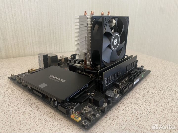 Комплект i5 12400/h610/16 ram/ кулер/ссд