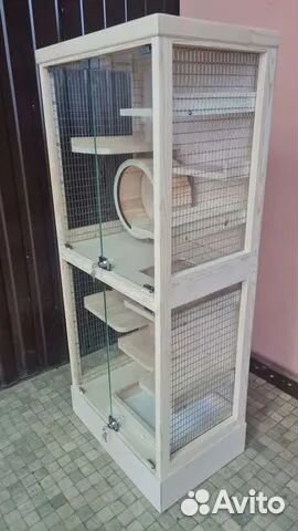 Двойная клетка для шиншиллы, дегу