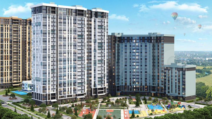 2-к. квартира, 68,4 м², 17/25 эт.