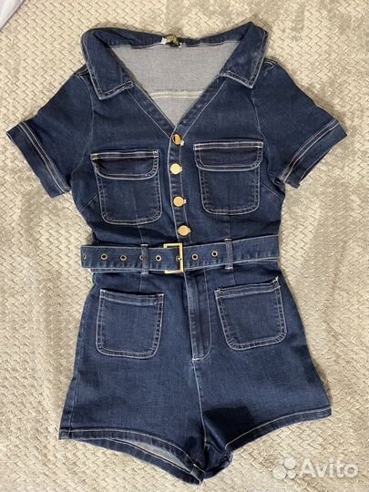 Джинсовый комбинезон