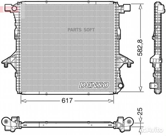 Радиатор двигателя volkswagen amarok (2H) 2.0 TDI