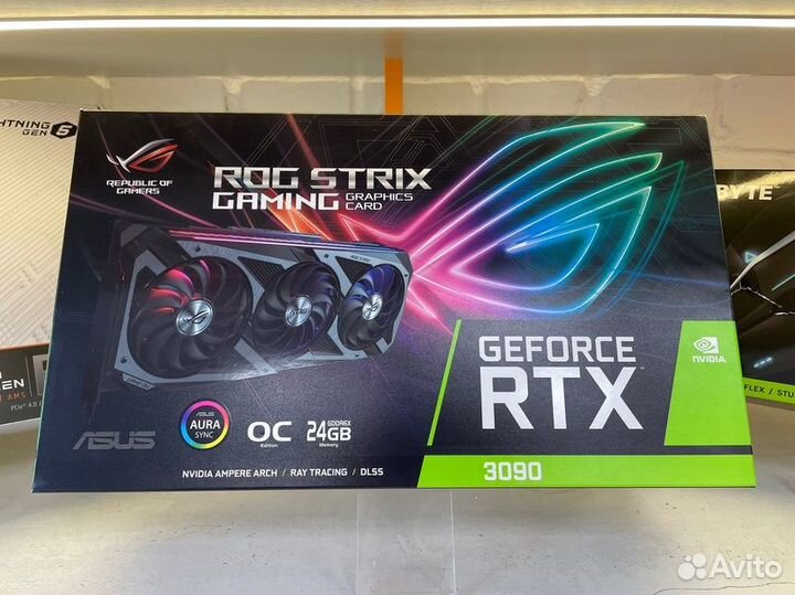 Видеокарта asus GeForce RTX 3090 ROG Strix