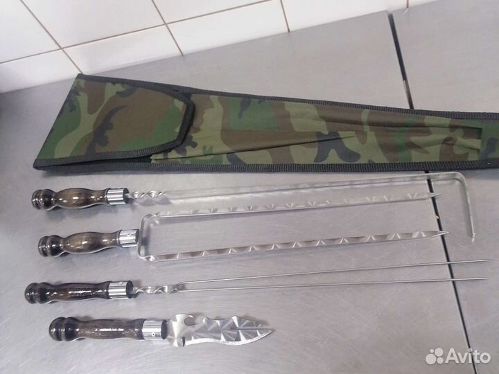 Шампуры с деревянной ручкой