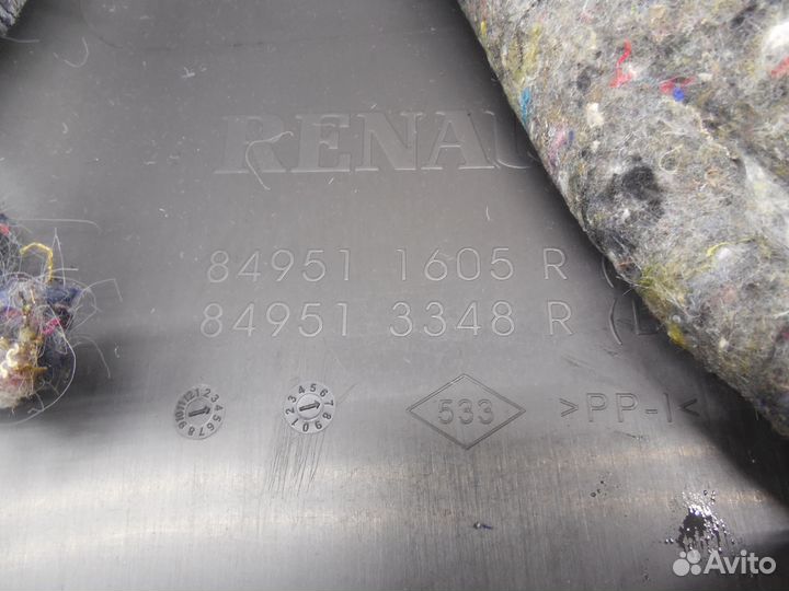 Обшивка багажника Duster 2012