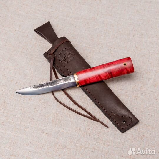 Нож Якут Большой-сталь К340, карельская береза