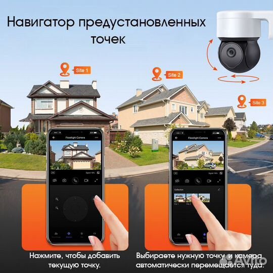 Камера видеонаблюдения IP Wi-Fi 4G орбита OT-VNI50