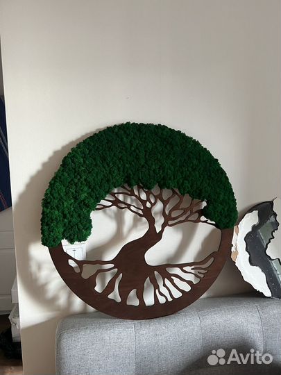 Дерево жизни из стабилизированного мху d70см