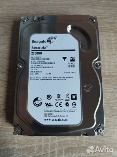 Жёсткий диск Seagate 2Tb