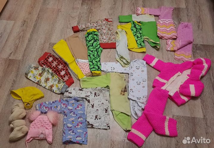 Детская одежда для девочек 80 86 пакетом