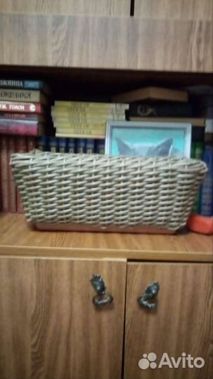 Корзина плетеная ротанг горшок