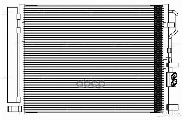Радиатор кондиц. с ресивером для а м hyundai