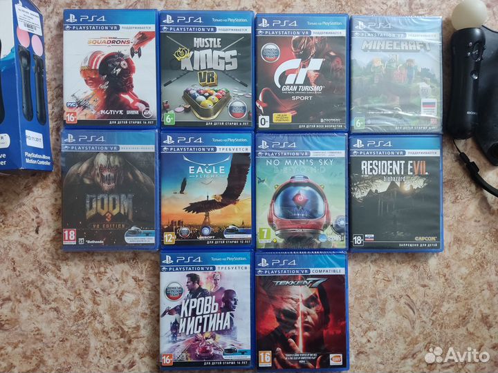 Ps move и диски для Ps Vr