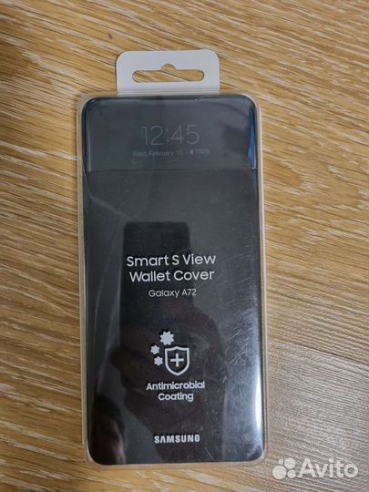 Чехол-книжка на Samsung Galaxy A72 Черный оригинал