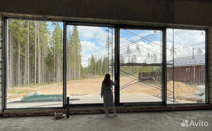 Алюминиевые окна / Ригельные системы