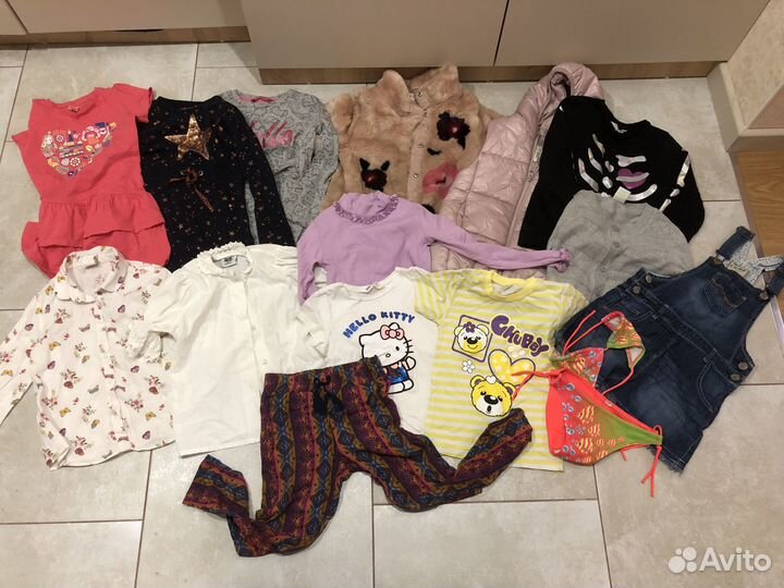 Фирменная одежда для девочки 6-7лет пакетом