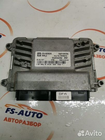 Блок управления двигателем Chevrolet Spark 1.2