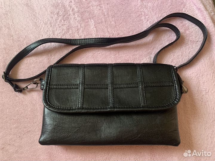 Сумка черная женская на плечо
