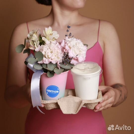 Цветы и кофе с доставкой