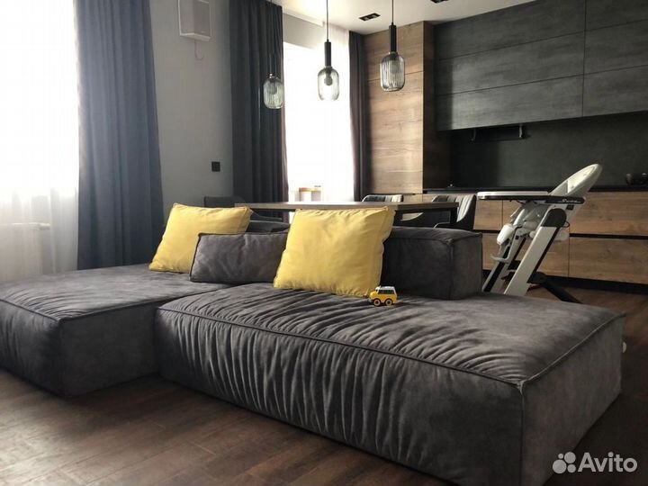 Бескаркасный дизайнерский модульный диван