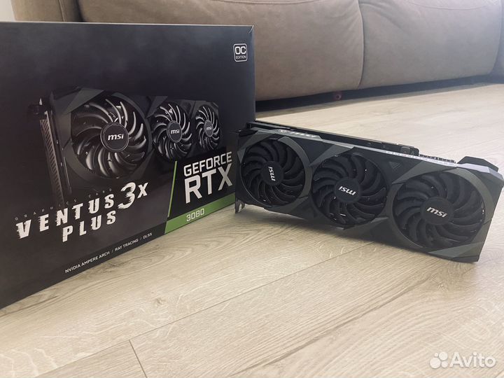 Видеокарта MSI RTX 3080 ventus 3x 10Gb