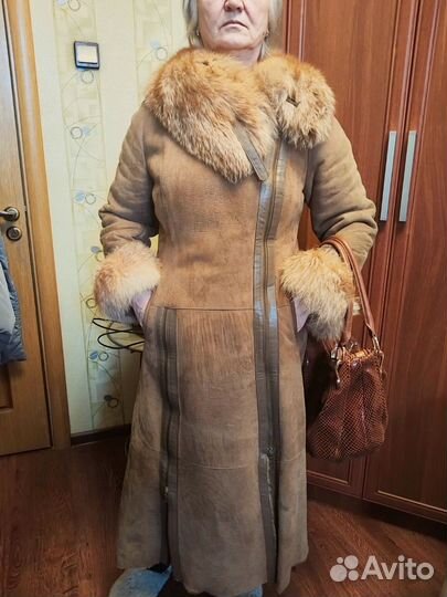 Дубленка натуральная женская 48 50