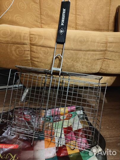 Решетка-гриль, барбекю forester 38х26см