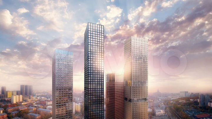 3-к. квартира, 91,4 м², 8/43 эт.