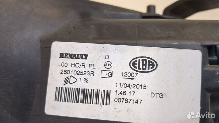 Фара (передняя) правая Dacia Logan