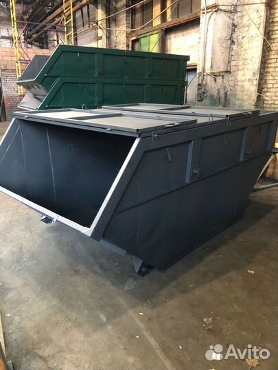 Бункеры для мусора, контеинер 8м3, серый