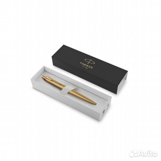 Ручка шариковая Parker Jotter Monochrome XL SE20 Gold GT М 1.0 мм, корпус из нержавеющей стали, сини