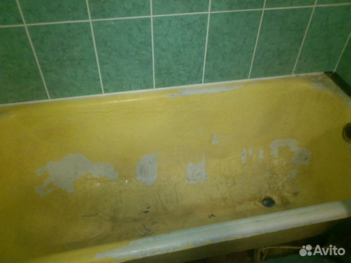 Реставрация ванн наливным акрилом. Эмалирование