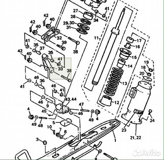 Новый Оригинальный рычаг Yamaha Vk 540