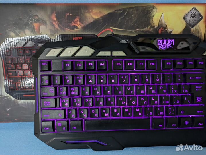 Клавиатура игровая Defender 3 режима подсветки